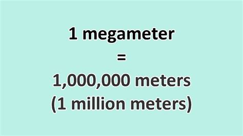 mega to m|Megameters to Meters .